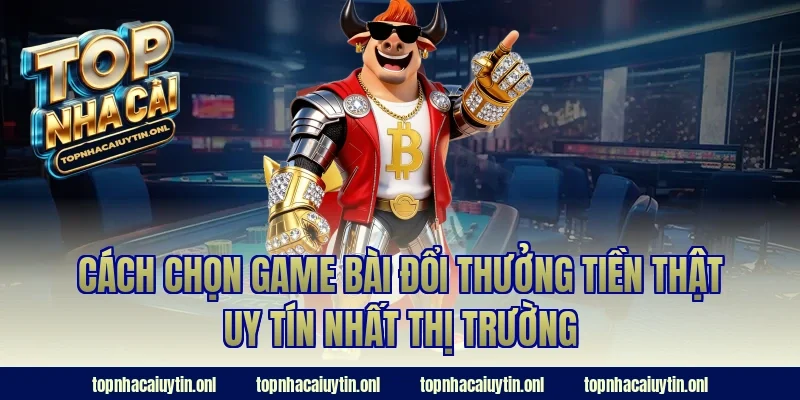 Cách chọn game bài đổi thưởng tiền thật uy tín nhất thị trường