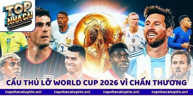 Danh Sách Cầu Thủ Lỡ World Cup 2026 Vì Chấn Thương Gần