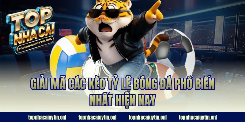 Giải mã các kèo tỷ lệ bóng đá phổ biến nhất hiện nay